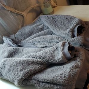 Faux fur bomber jacket